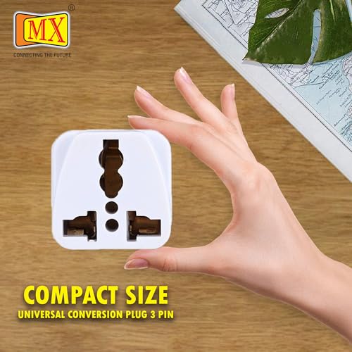 Image of MX India to Australia Plug Adapter - Type I Travel Conversion Plug for Australia, New Zealand, China & More - Converts Indian Plug for Laptops, Cameras, Chargers - 2 Pack