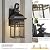 NAXTTII Outdoor Light Fixtures Black Aluminum Outside Wall Lantern with Water Ripple Glass Waterproof Wall Sconce Porch Lights for Patio Doorway 2-Pack E26 Socket