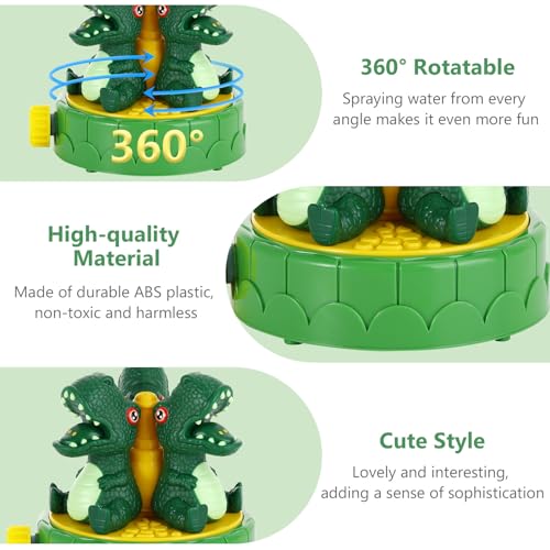 Moko P840401410196 Dinosaur Sprinkler For Kids-Cute Outdoor Water Toy Spray Swimming Pool Toy thumb #2