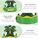 MoKo Dinosaur Sprinkler for Kids-Cute Outdoor Water Toy Spray Swimming Pool Toy with 2 Hose Clamps 3 Nozzles Fun Summer Play Water Toys for Backyard Lawn Garden Game Activities Pet Boys Girls, Green