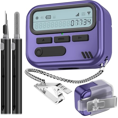 Skyconser Pager Case for AirPods Pro 2 Case with Safety Lock Purple