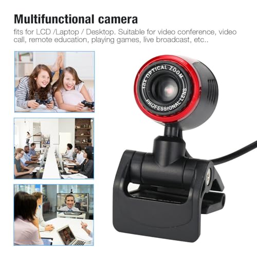BRAVECOW HD Webcam with Microphone Smart Stand Clip Mini USB Computer Web Camera For PC Laptop Desktop With Noise Canceling Microphone Adjustable Field of View, Low-Light Correction - Image 5