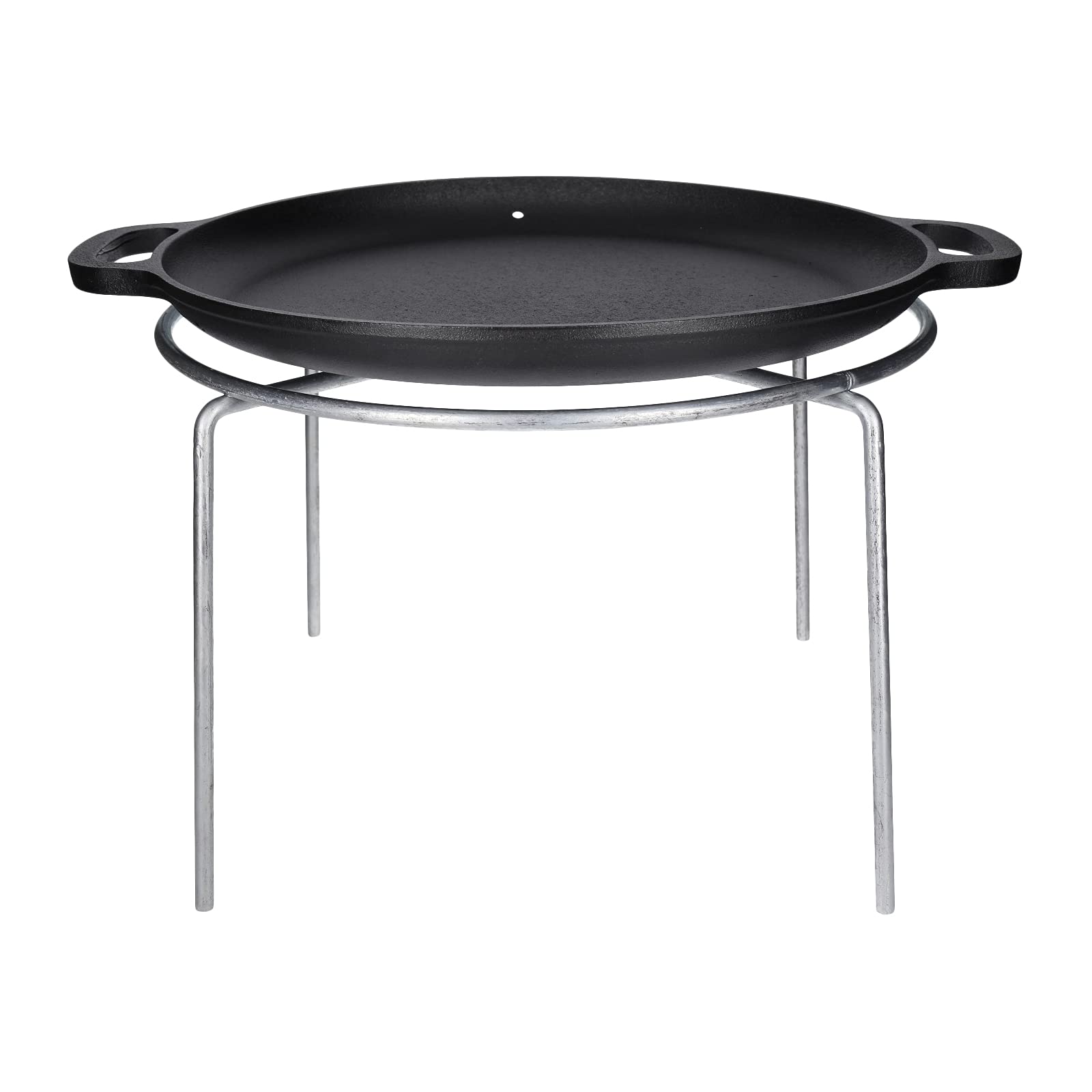 TP Premium BBQ Dutch Oven Set 7 pièces avec brasero, trépied, poêle en fonte, grille de cuisson