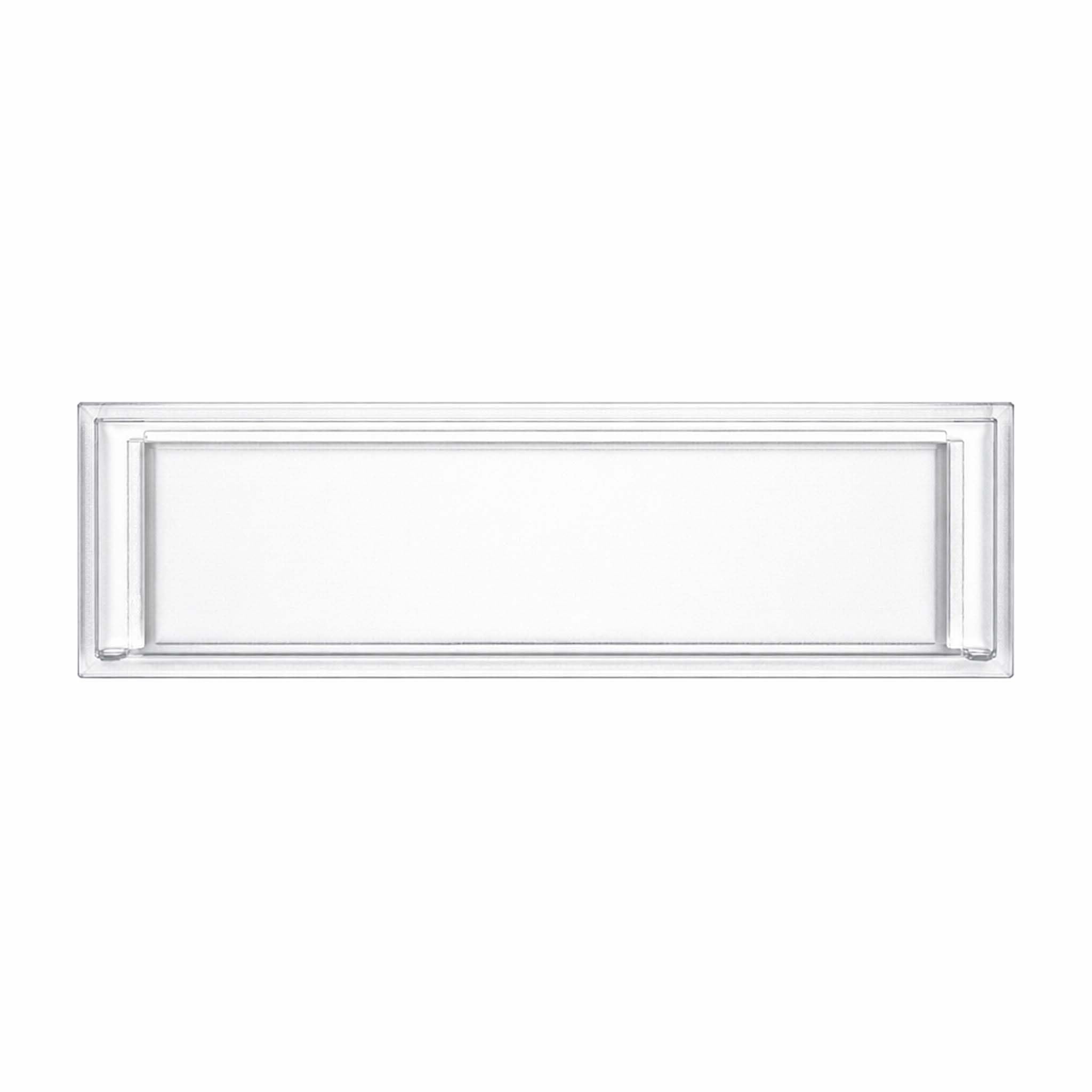 Wiltec Vetrino portanome 89,4 x 24,5 mm per cassetta postale 92,3 x 28,4 mm