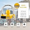 Covienapp Trailer Hitch Lock Adjustable Tow Hitch Lock Universal Ball Lock for Trailer Caravan Horsebox Coupling Hitch,Replace# 72783(Password Unlocked, No Key Required) #2