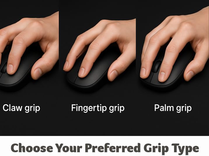 Miniatura 7 de Acer Ratón inalámbrico para computadora, 2.4G delgado USB inalámbrico con receptor USB-A, 1600 DPI óptico, mouse para portátil con Plug and Play