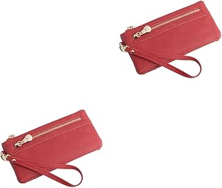 2 Peças Carteiras Para Mulheres Carteira Com Zíper Carteira Com Zíper Bolsas Femininas Carteiras Femininas Carteira De Moedas Carteira Para Mulheres Carteira Para Mulheres Bolsas