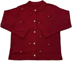 Casaco Casaquinho Cardigan de Tricô Tricot Frio para Bebê Menino e Menina Infantil Luxo