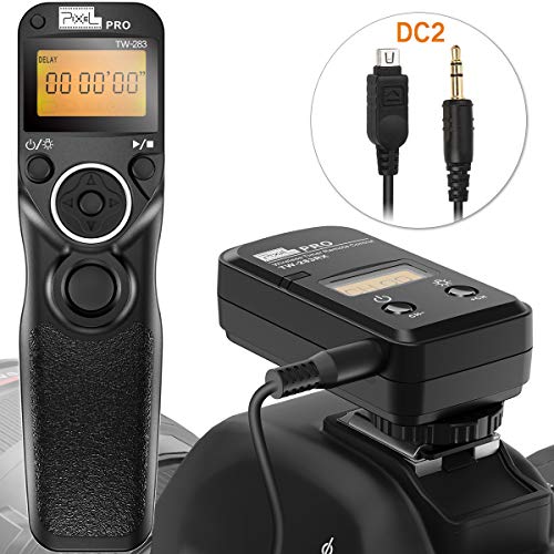 PIXEL FSK 2.4GHz Wired or Wireless Timer Shutter Remote Control for Nikon D5200