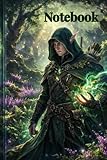 Hooded Forest Elf Notebook: Enchanted Forest Journal 120 Lined Pages for Writing, Notes and Journaling