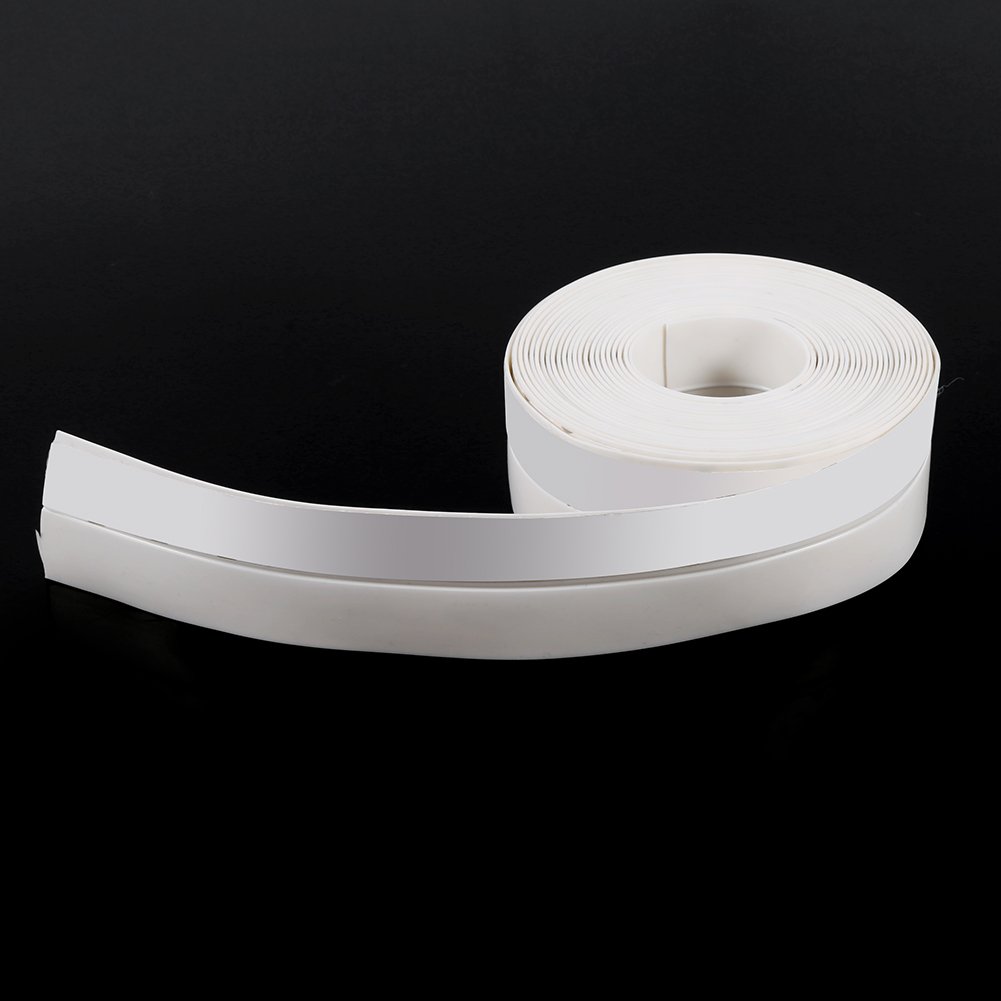 Yosoo White Silicone Rubber Sealing Tape, Door Window Seals, 35Mm Silicone Rubber Draught Excluder Strip,