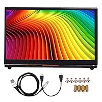 ZIEM 7-Zoll-HD-IPS-kapazitives Touchscreen-Display Kleiner tragbarer Monitor mit 1024 * 600 Auflösung und USB-HD-Schnittstelle, kompatibel mit Raspberry Pi Educational Tool