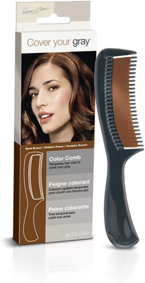 Cover Your Gray Color Comb - Dark Brown
