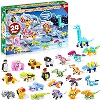 Christmas Advent Calendar 2024 Building Toy for Kids, Christmas Toys Mini Cute Bricks 24 Pcs Advent Calendar Building Blocks Set for Kids Boys or Girls 6-12