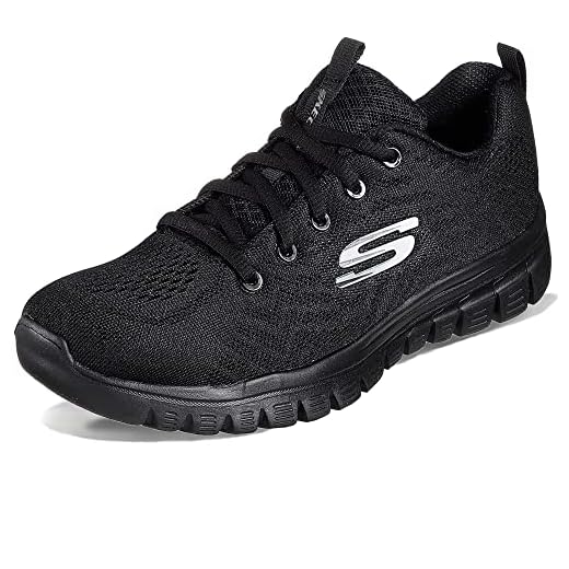 KangaROOS Unisex K-Everest Sandale, steel grey/neon lime, 41 EU 5 Skechers Damen Graceful-get Connected-12615 Sneakers, Black Mesh Trim, 41 EU
