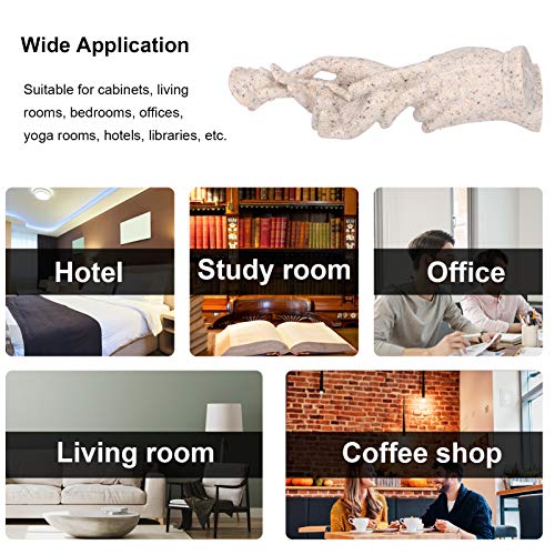 Estátua de Mãos, Cor de Lama Artística Única Bela Resina Artesanato, para Escritório em Casa