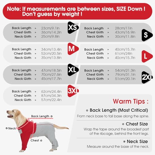 Image of Nanaki Stretchy Dog Onesie for Surgery Female Dog Recovery Suit Male 4-Legs | Dog Surgery Suits for Spay Neuter,Abdominal Wound Cover,Protect Skin,Cone Alternatives,Anti-licking,Full Coverage Protection