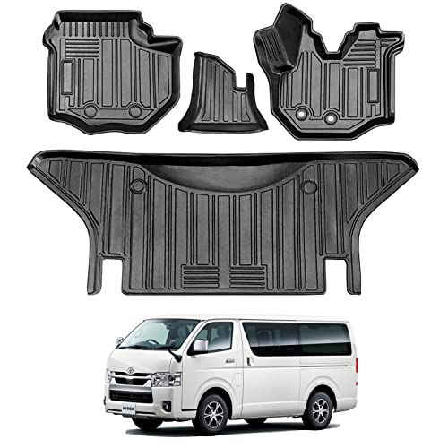 【再値下げ】新車外し トヨタ HIACE フロアマット 3枚セット ブラック 51r6IQkb6ML.jpg