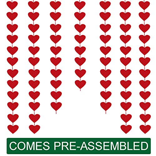 Red Hearts Garland - Image 3