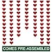 72 Red Hearts Felt Garland - NO DIY - Valentines Red Heart Hanging String Garland - Valentines Decor - Valentine Decorations - Valentines Wedding Anniversary Birthday Party Supplies