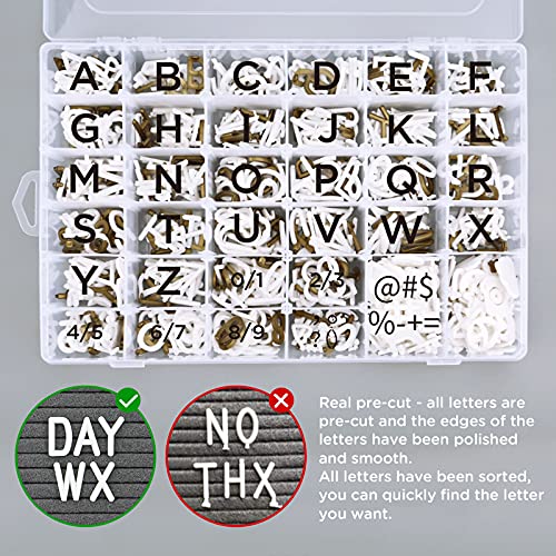 Felt Letter Board 12X16 Inch Rustic Wood Frame - Pre Cut & Sorted 725 Letters With Stand, First Day Of School Board, Changeable Letter Boards Message Board, Classroom Decor Farmhouse Wall Decor Sign Board, Baby Announcements #TOP1