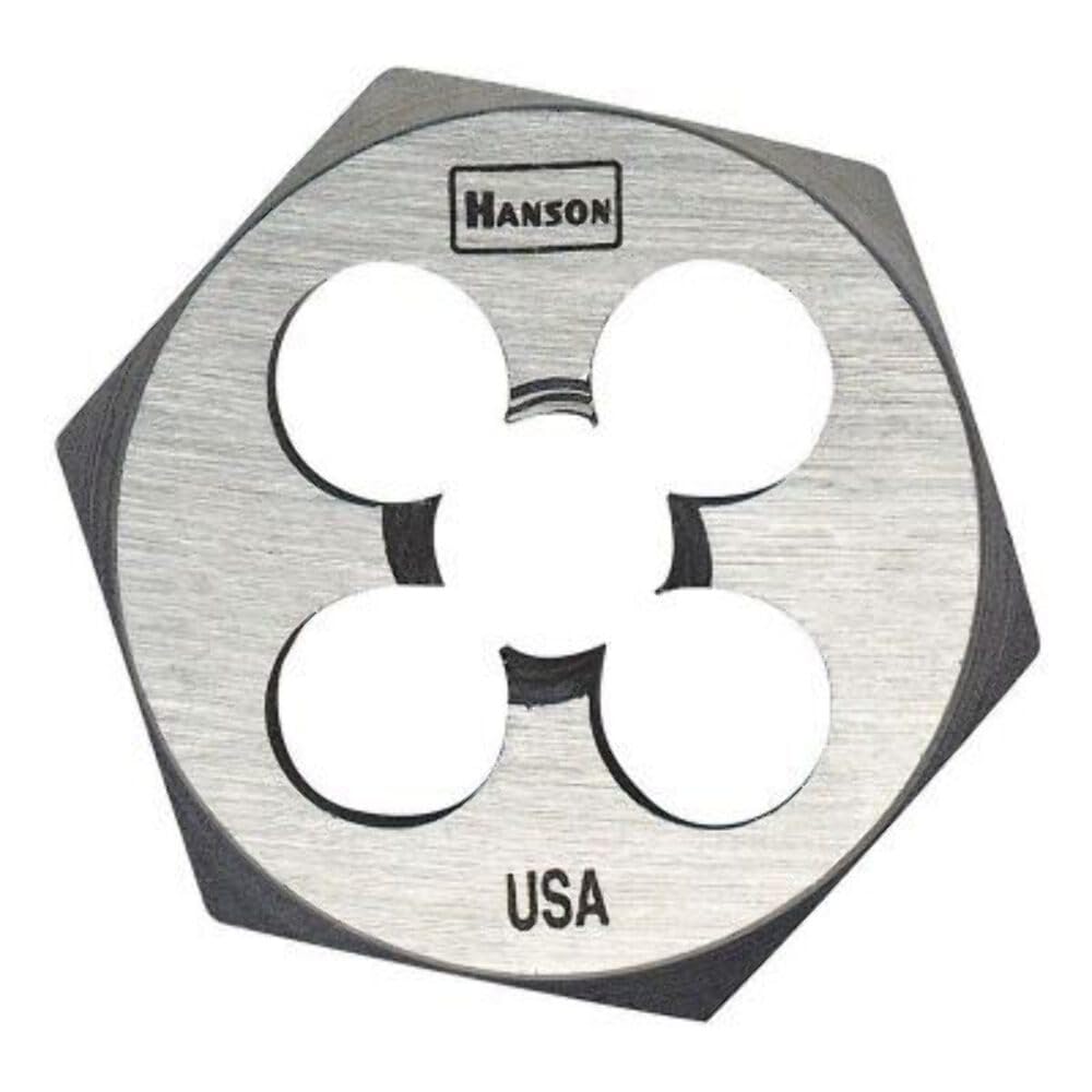 IRWIN HANSON Hex Die, High Carbon Steel, Rh, 1/4-28 (HAN6523): Hex