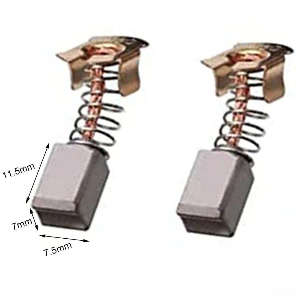 DAZZLEEX para Juego de cepillos DGA452, cepillos de Amoladora de 18 V con Tapas de portaescobillas para 638921-2 Bga450 Bga452 Dga452 Bgd800 Cb430 Piezas de Repuesto