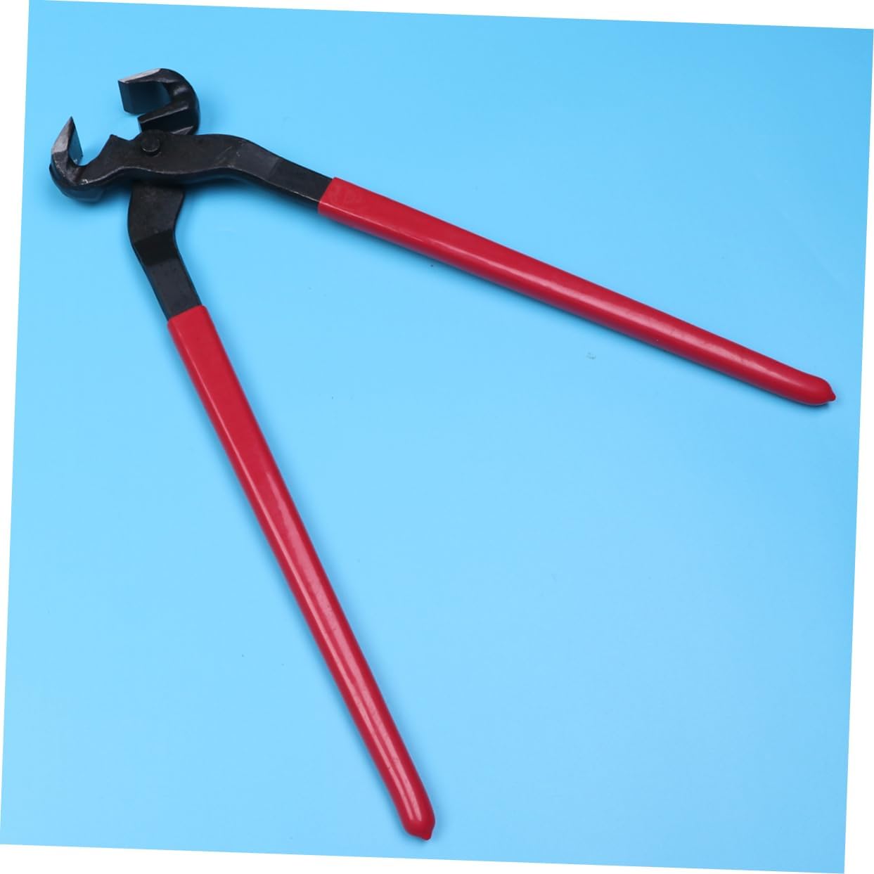 POPETPOP 16-Inch Steel Horseshoe Pliers Heavy Duty Clamping Tool for Hoof Trimming and Shoeing for Cattle Goats and Sheep