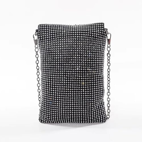 Image of Women's Crossbody Evening Bag Glitter Rhinestone Purse Sparkly Small Handbag
