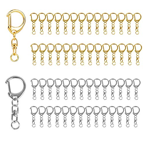 Amazon.co.jp: キーホルダー金具 【50個入 】ワンタッチキーホルダー