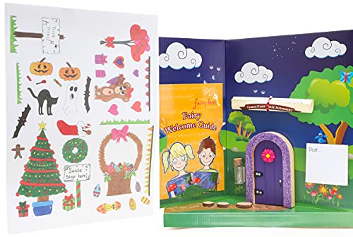 The Irish Fairy Door Limited Edition Gift Set - Exclusive Purple Door With Glitter Arch, Fairy Agreement & Accessories - Image 3
