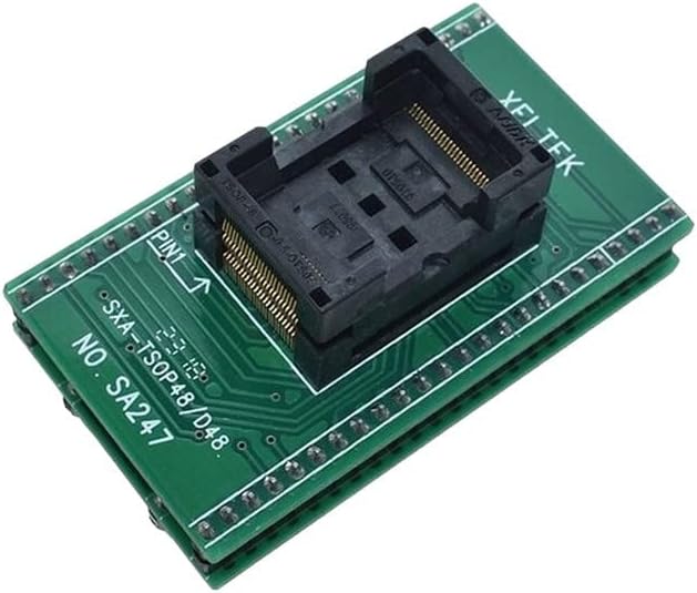 TSOP48 to DIP48 Adapter,TSOP48 Test Socket 0.5mm Pitch for RT809F RT809H & for XELTEK USB Programmer
