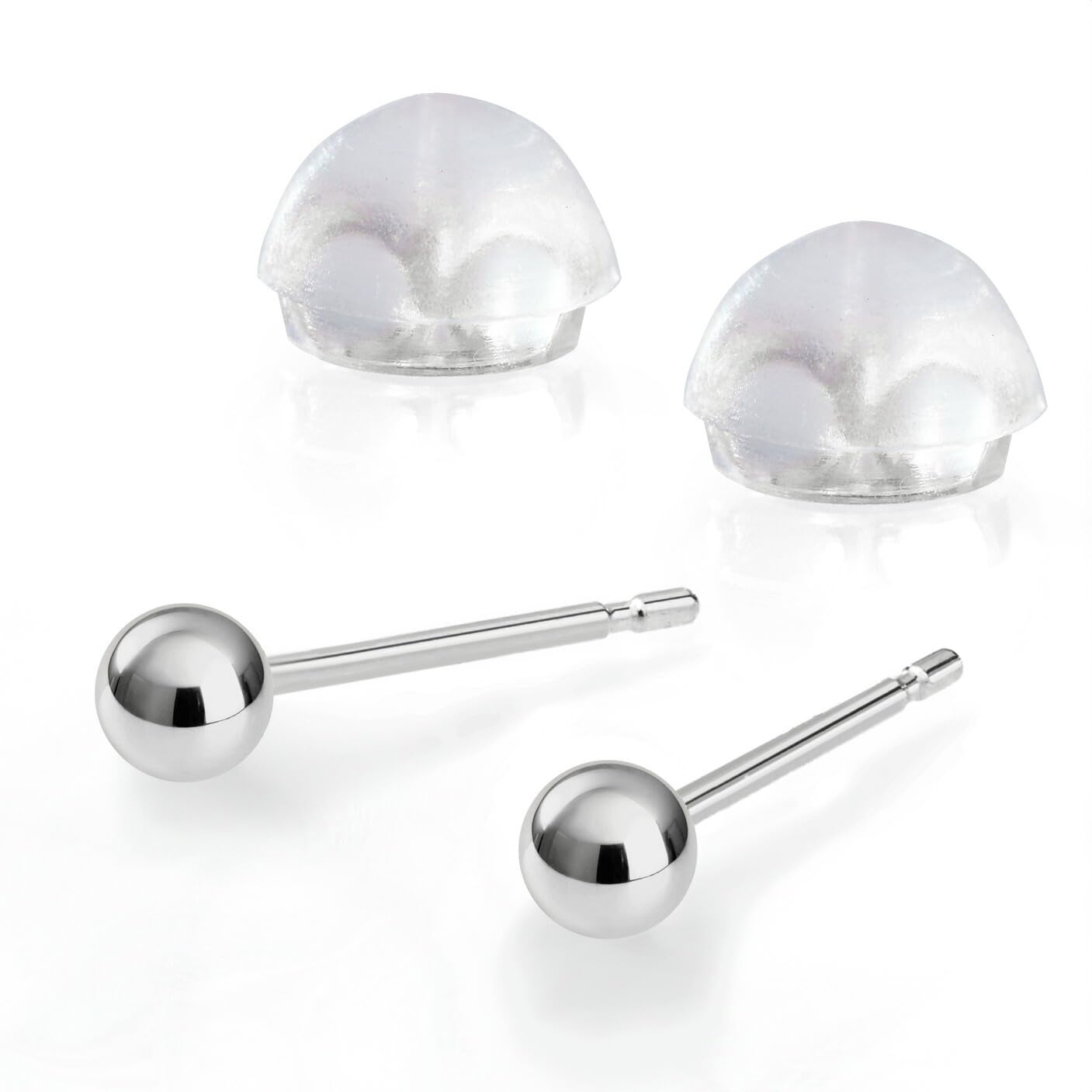 プラチナ K18 18金 ボールピアス ジュエリー シンプル 丸玉ピアス pi0624