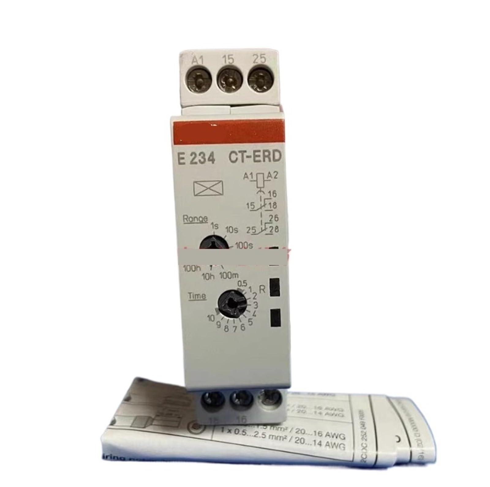 ZVQYSGIW 1pcs Time relay CT-ERD.22 2c/o, 24-48VDC, 24-240VAC(CT-ERD.22)