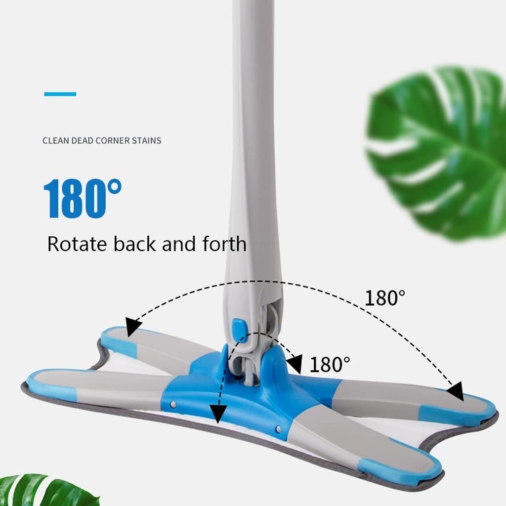 serpillière MOP à la main à la main à la main à la main de la machine à laver de type X-Type X, avec 3 plats de remplacement en microfibre faciles à essorer des outils de nettoyage au sol Convient à t