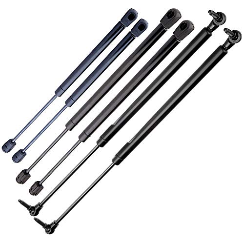 AUTOMUTO 6601 6104 6304 Lift Supports Gas Struts Shocks Springs Replacement Fit for 2005-2008 Jeep Grand Cherokee Hood and Liftgate and Window,Shipping from US Warehouse