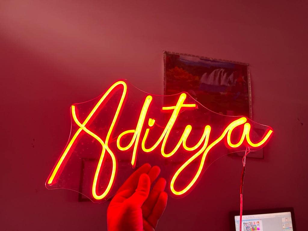 Customise Neon Sign Led Light Logo For |Restaurant,Hotel,Bar,Shop,Campany,Office,Gameing room,Salun etc.Neon Sign Led Light (1 Alphabet)