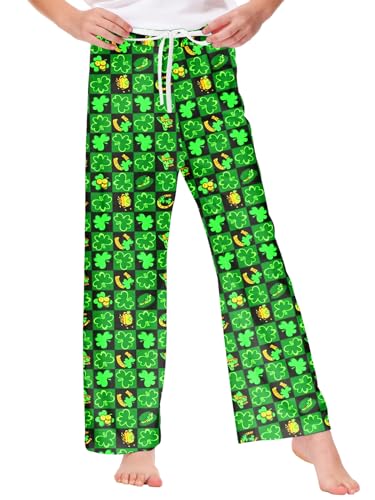 Image of Remimi Girl Boy Plaid Pants Drawstring Summer Casual Loose Bottoms 5-14 Years