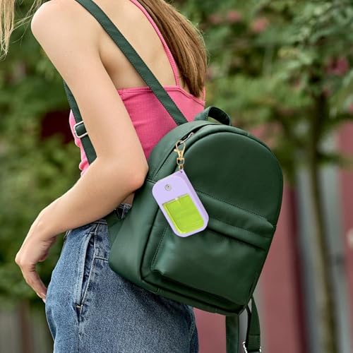 4 Pack Silicone Case for Touchland Power Mist 1oz, Leak Proof Protective Cover with Keychain, Hand Sanitizer Holder for 1 Fl Oz Bottles (Multicolor)4