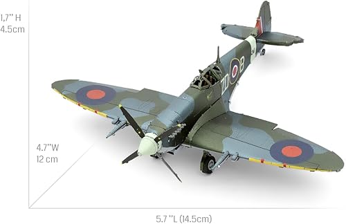 Miniatura 2 de Metal Earth Supermarine Spitfire Color 3D Metal Modelo Kit Fascinaciones