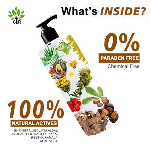 Image of GIR Avocado Shampoo - For Gently cleanses & smoothens| Sulphate & Parabens Free | | Reduces Frizz, Retains Moisture & Conditions Strands | 1L