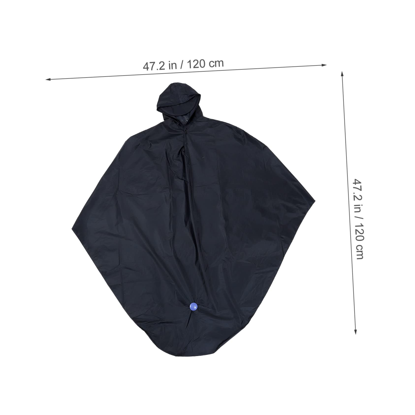 GALPADA Mantellina Antipioggia Per Bicicletta Con Cappuccio Poncho Windproof Per Attività Outdoor Blu