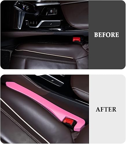 Miniatura 42 de 2 piezas de relleno de espacio para asiento de automóvil, organizador de espacio para guardar el teléfono, llaves, bolso, relleno universal