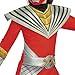 Red Ranger Costume for Girls, Official Power Rangers Cosmic Fury Costume Outfit with Belt, Kids Size (7-8)