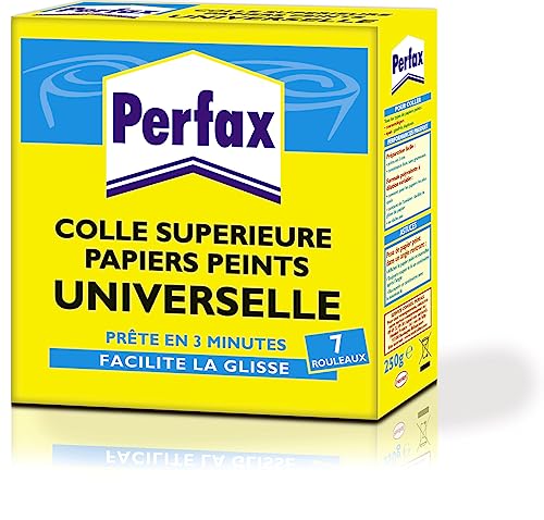 PERFAX Colle Papiers Peints Universelle , colle à diluer pour papiers peints courants, légers ou...