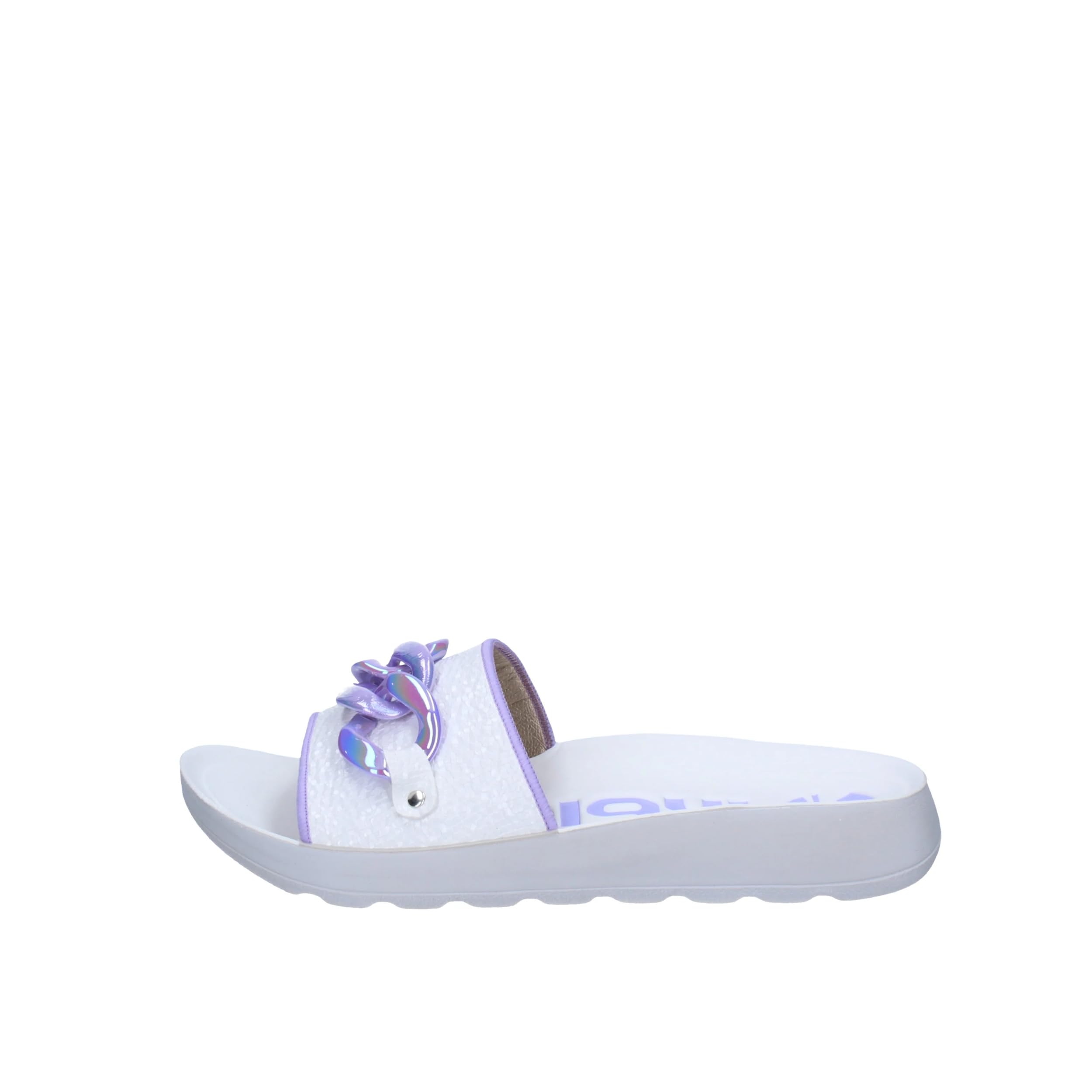 inblu Zapatillas de Playa para Mujer, Color Blanco, con Banda y Cadena Intercambiable, 35/41, Sandalias deslizantes, Wisteria, 40.5 EU
