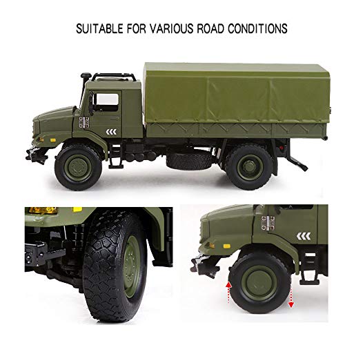 Ailejia Classic Military Diecast Transport Trucks Armored Fighting Vehicles Retro Army Utility Car Toy Vehicle Multifunctional Car Model for Adults Collection or Gift - Image 5