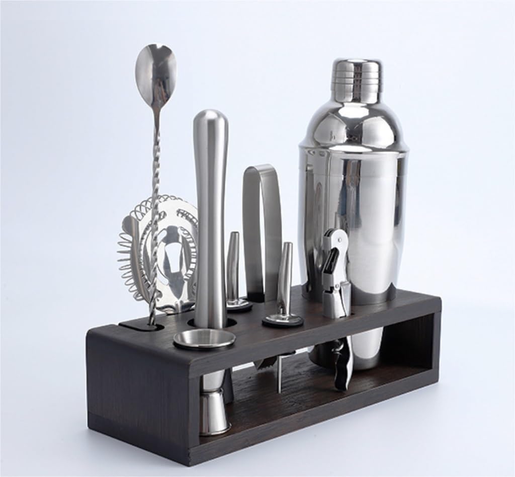 Shaker Cócteles Juego De Barman, Coctelera 10 Uds., Barra Acero Inoxidable, Kit, Accesorios, Herramientas, Cóctel Bar Set