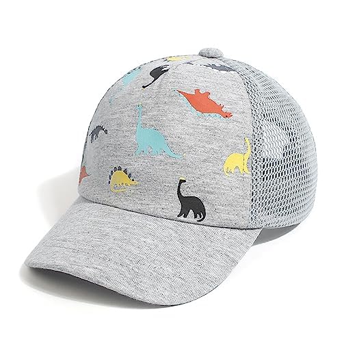 JANGANNSA Children's Baseball Cap Dinosaur Horn Summer UV Children's Hat for Boys Girls 0-8 Years