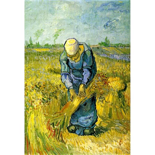 i26×38cmjCHengQiSM 1000s[X }CNs[X WO\[pY SbzEPeasant woman binding sheaves (after Millet)  pY G yCeBO  CeA v[g